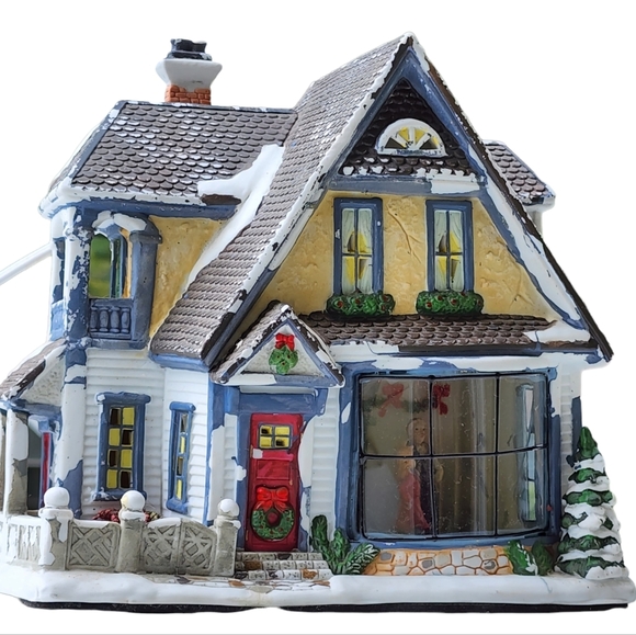 Unbranded Other - Vintage Ceramic Lighted Christmas House Village